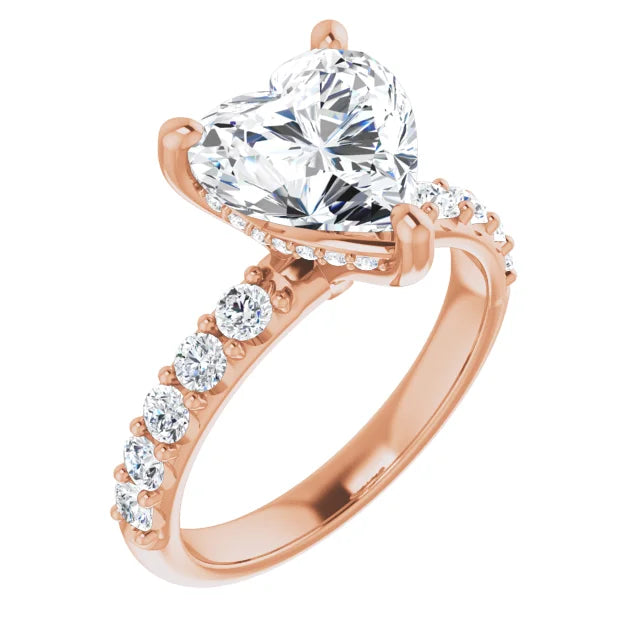 rose gold heart