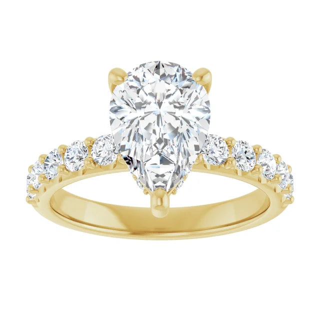 yellow gold pear