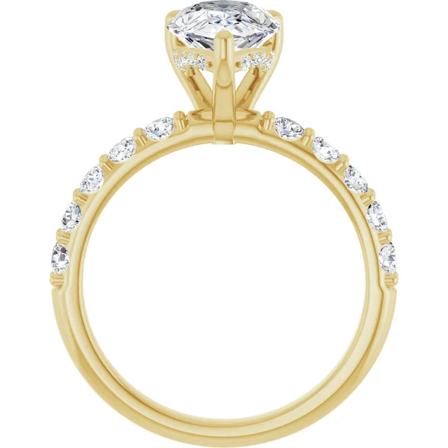 yellow gold pear