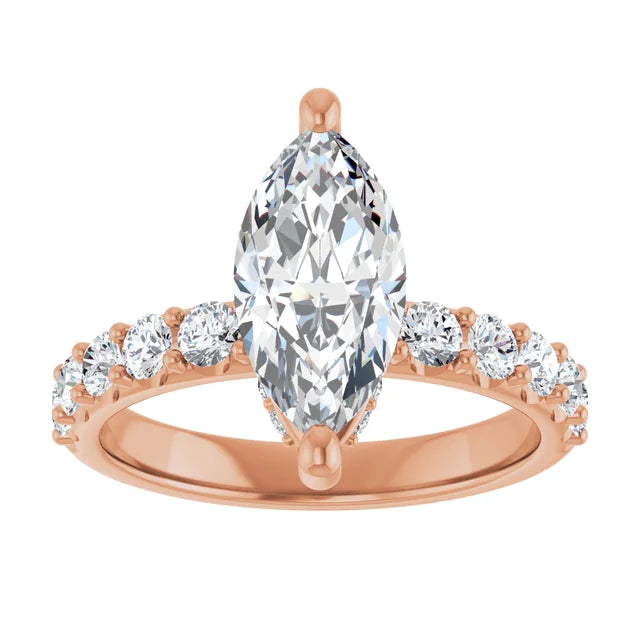 rose gold marquise