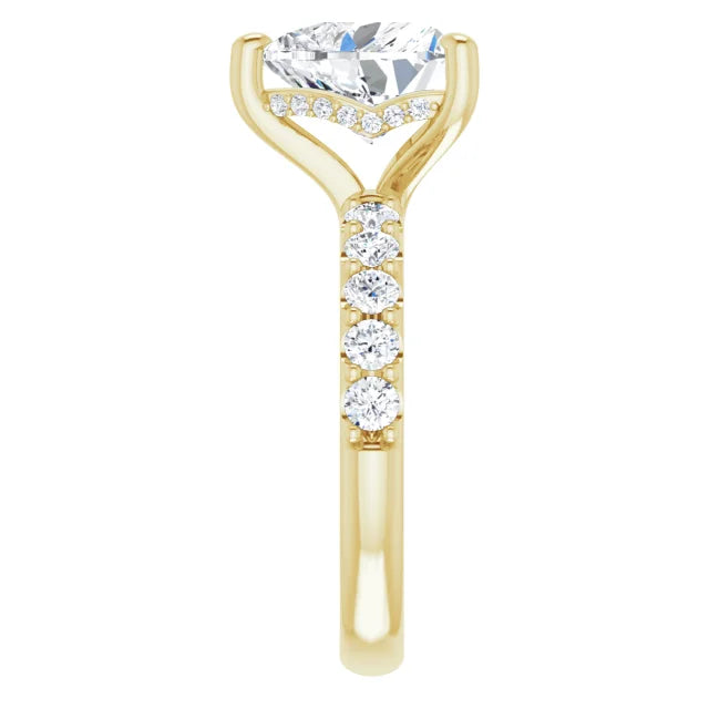 yellow gold heart