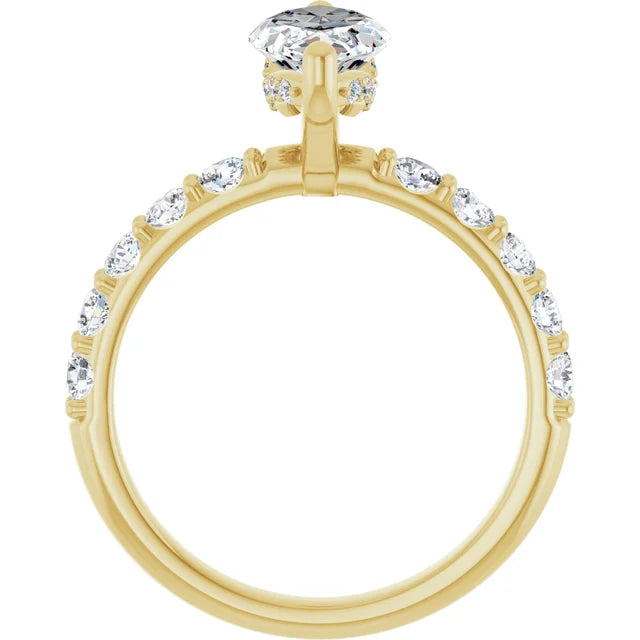 yellow gold marquise