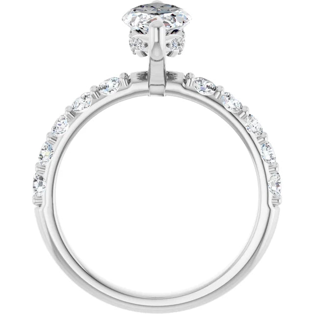 white gold marquise