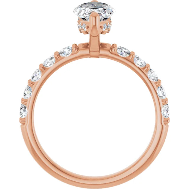 rose gold marquise