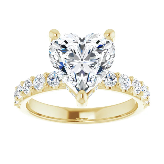 yellow gold heart