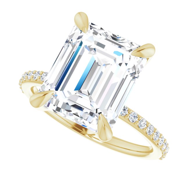 Akoma With 5.13 Carat Emerald Shape Natural Diamond