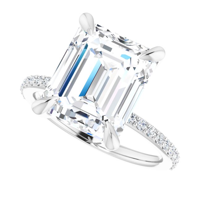 Akoma With 1.0 Carat Emerald Shape Natural Diamond