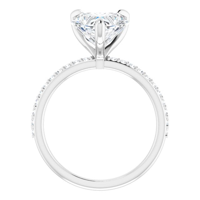 white gold heart