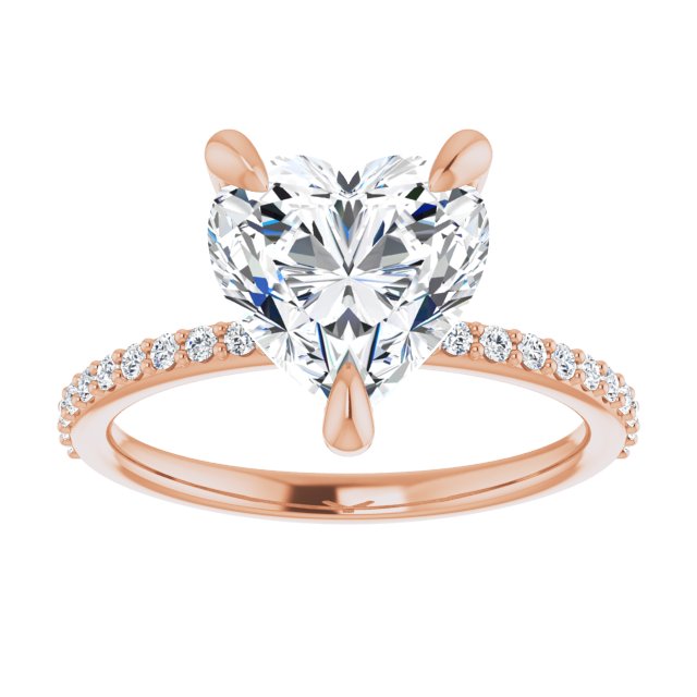 rose gold heart