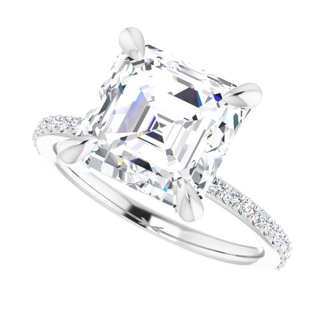 white gold asscher