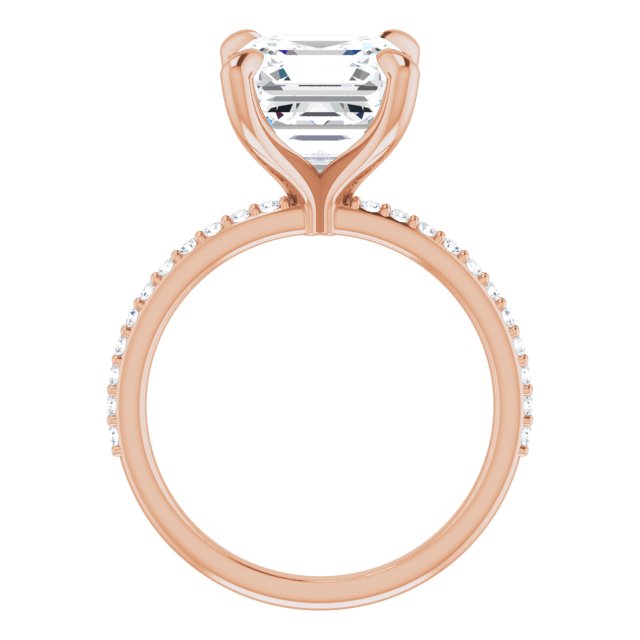 rose gold asscher