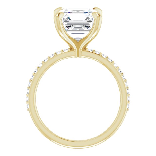 yellow gold asscher