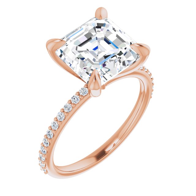 rose gold asscher