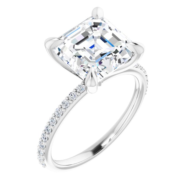 white gold asscher