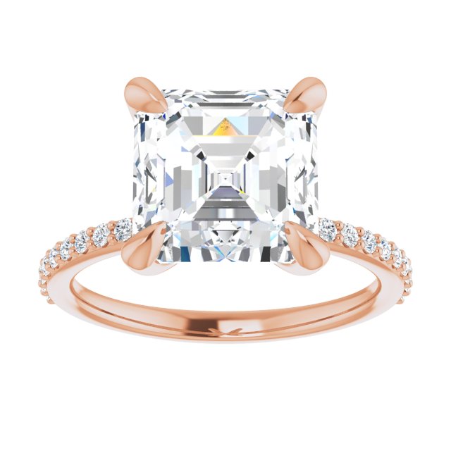 rose gold asscher