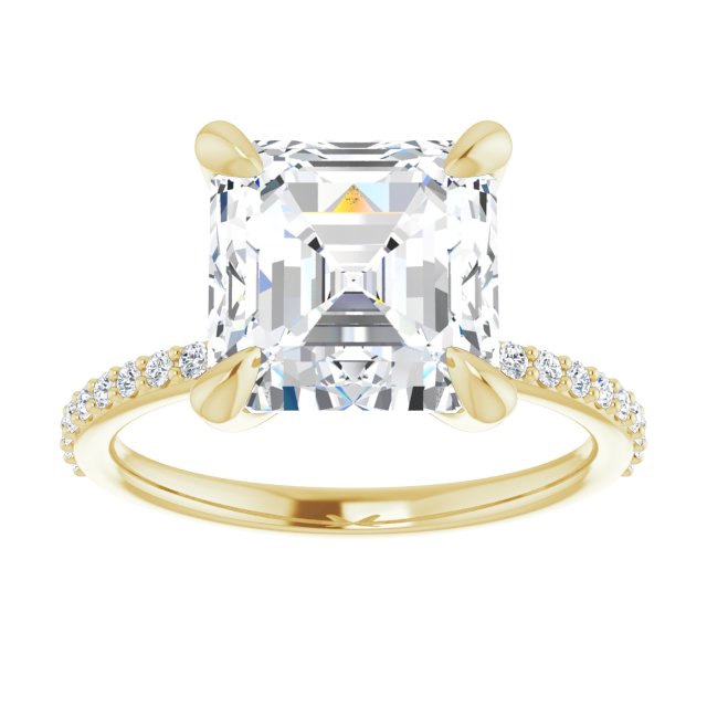 yellow gold asscher