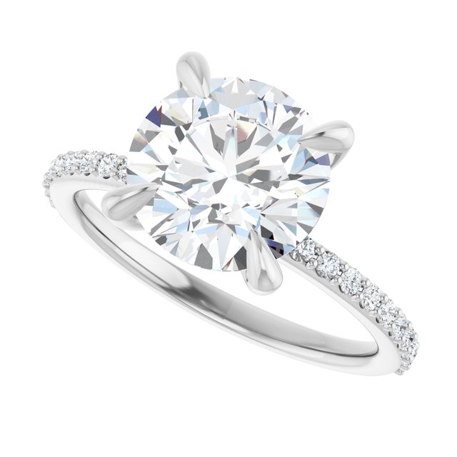 Akoma With 2.5 Carat Round Shape Lab Diamond (Certificate No: 3515290130)