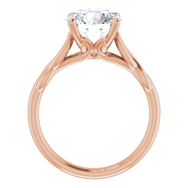 rose gold round