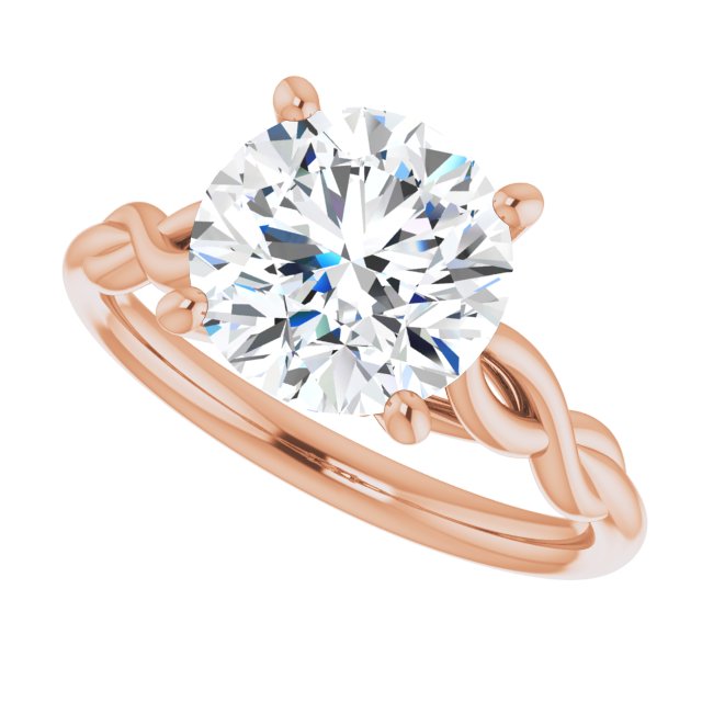 Pelo With 1.01 Carat Round Shape Natural Diamond