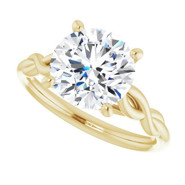 Pelo With 1.05 Carat Round Shape Natural Diamond