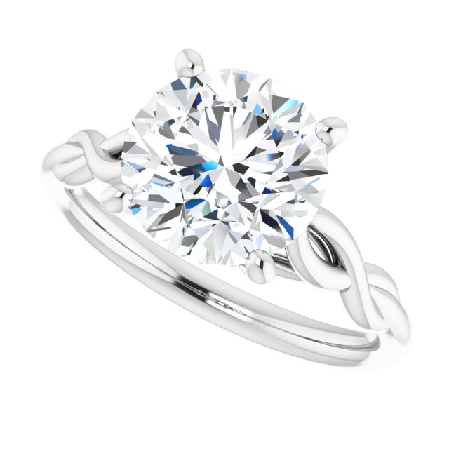 Pelo With 1.02 Carat Round Shape Natural Diamond