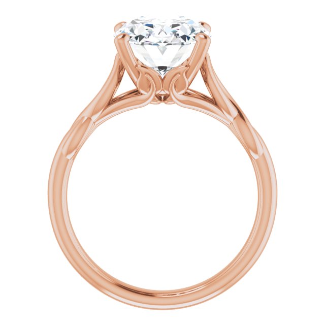 rose gold oval