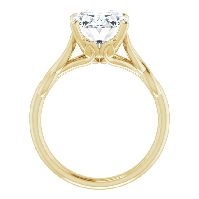 yellow gold oval