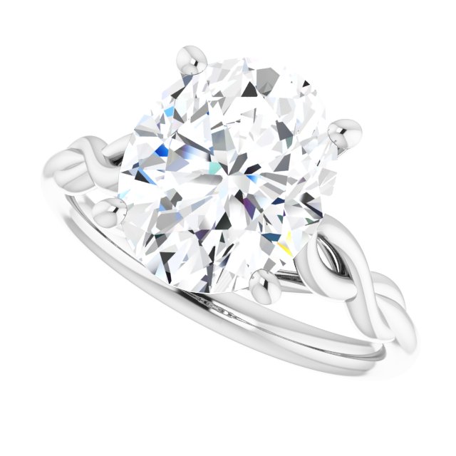 Pelo With 1.0 Carat Oval Shape Natural Diamond (Certificate No: 641404240)