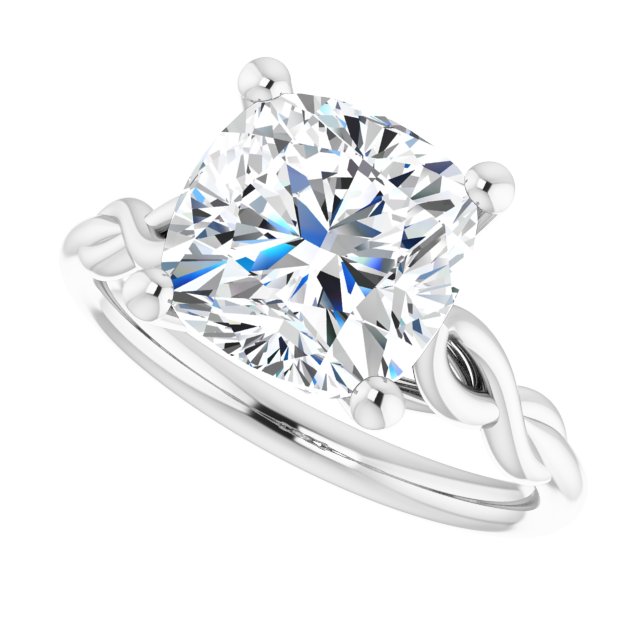 Pelo With 1.0 Carat Cushion Shape Natural Diamond (Certificate No: 670435717)