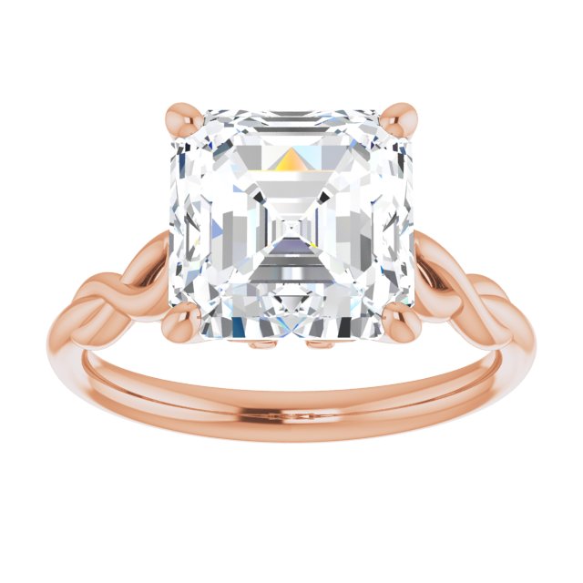 rose gold asscher