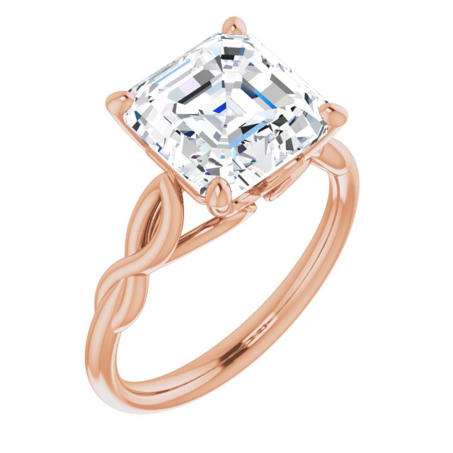 rose gold asscher