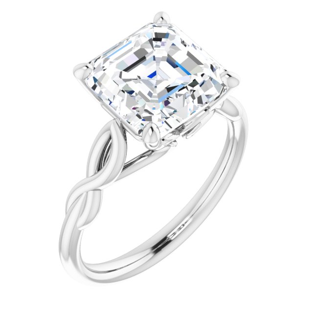 white gold asscher