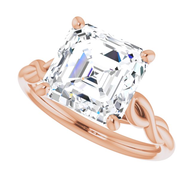 rose gold asscher