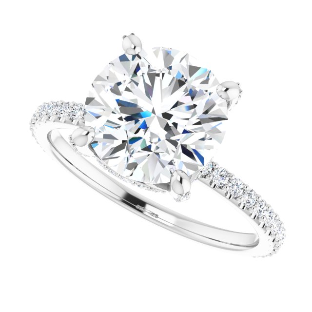 Okan With 2.0 Carat Round Shape Natural Diamond (Certificate No: 737544727)