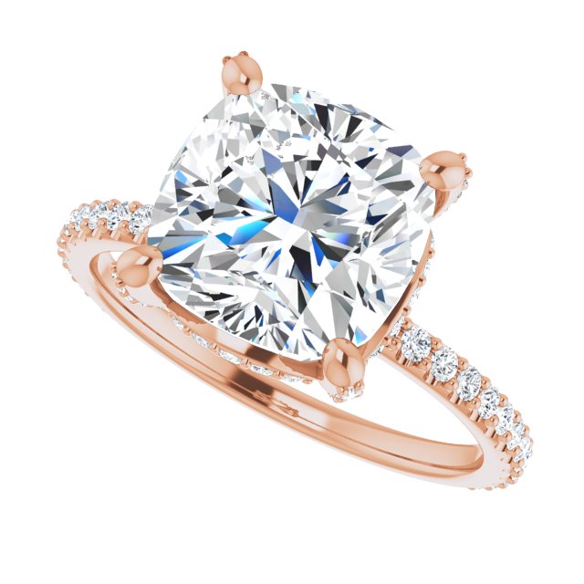 Okan With 1.0 Carat Cushion Shape Natural Diamond
