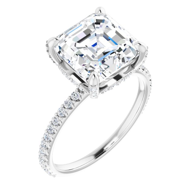 white gold asscher