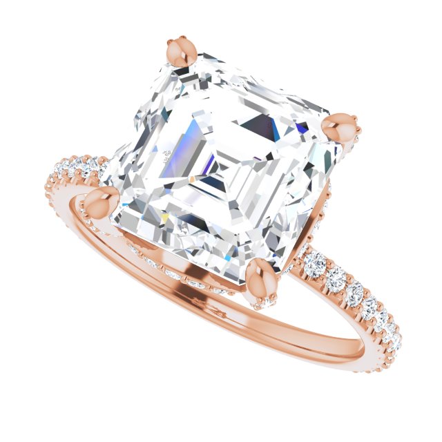 rose gold asscher