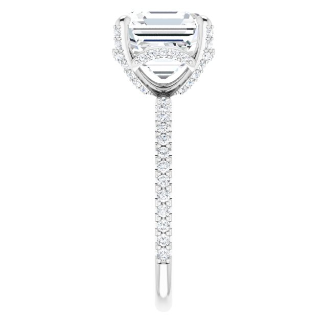 white gold asscher