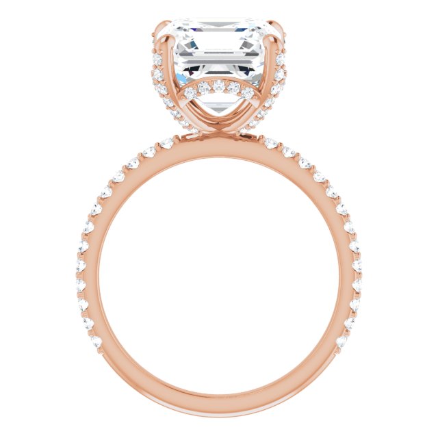 rose gold asscher