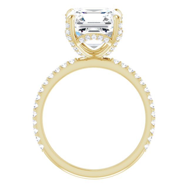 yellow gold asscher