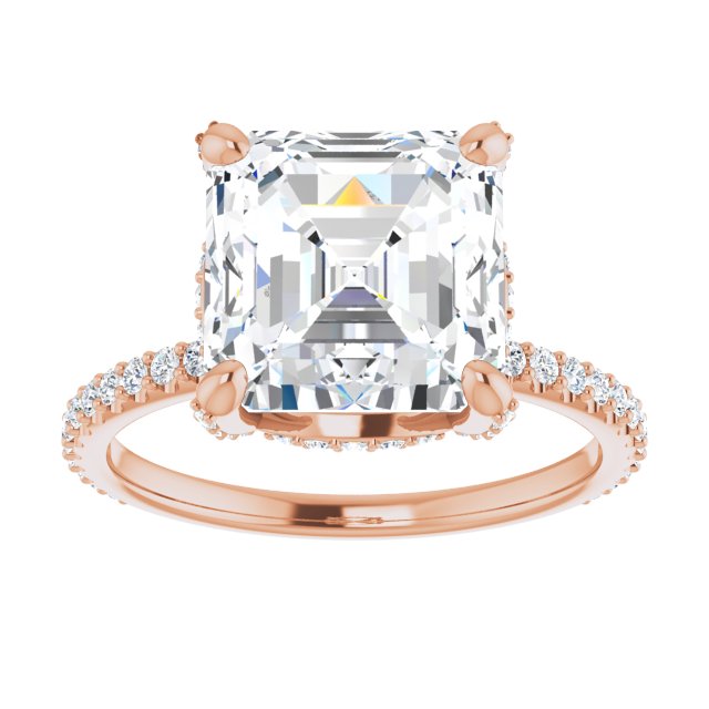 rose gold asscher