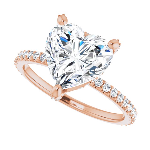 Okan With 1.01 Carat Heart Shape Natural Diamond (Certificate No: 673408681)