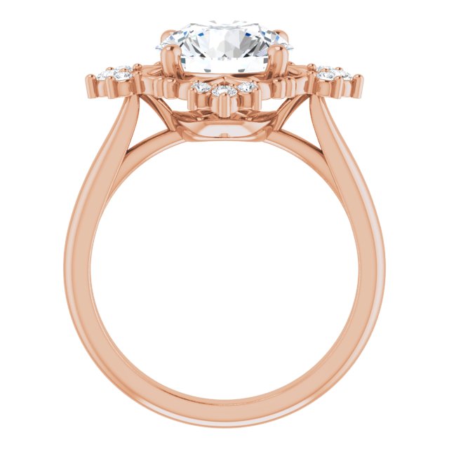 rose gold round