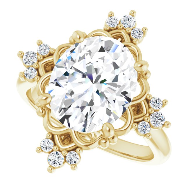 Hart With 1.01 Carat Oval Shape Natural Diamond