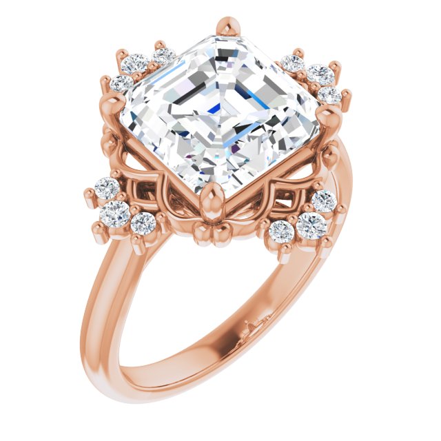 rose gold asscher