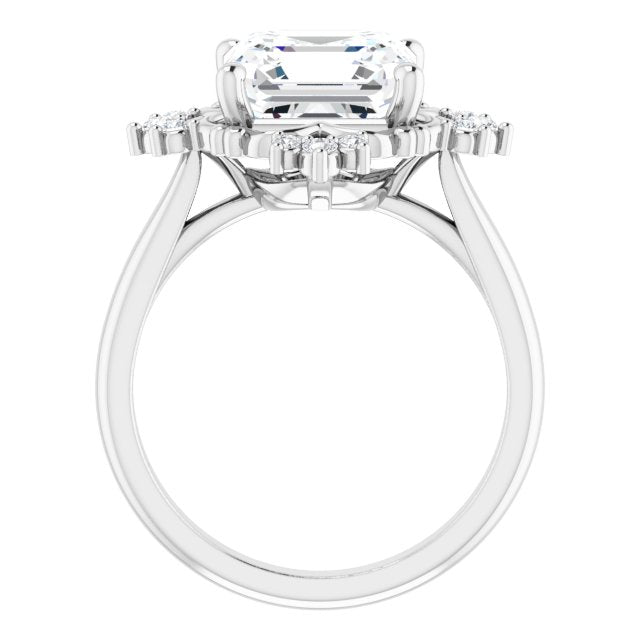 white gold asscher