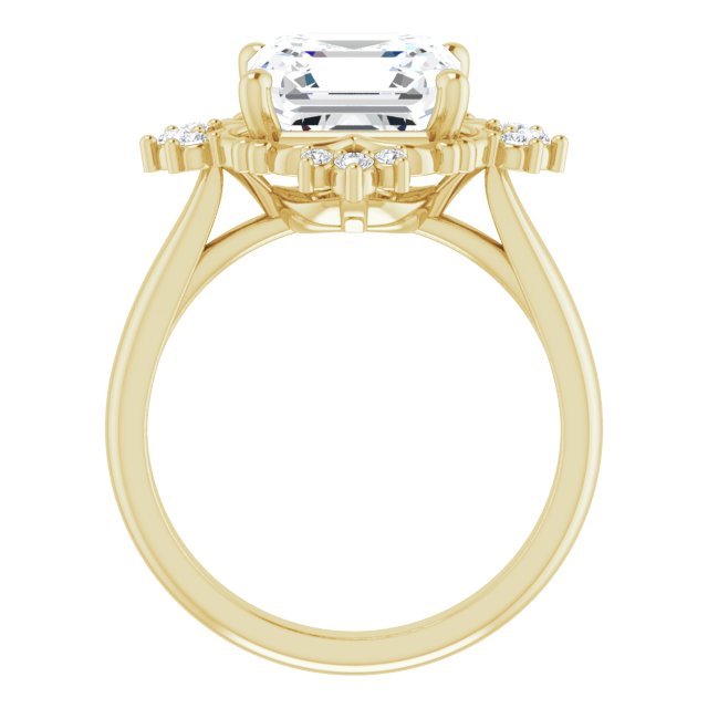 yellow gold asscher