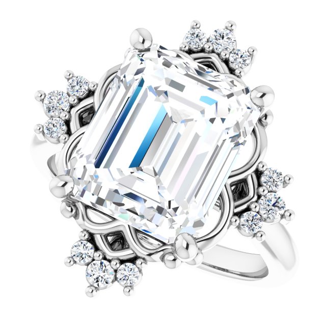 Hart With 1.0 Carat Emerald Shape Lab Diamond