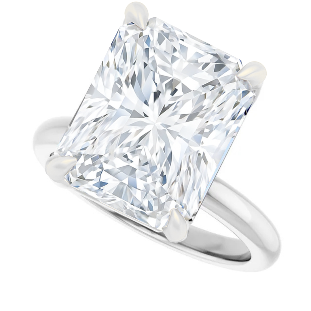 Libi With 1.5 Carat Radiant Shape Natural Diamond