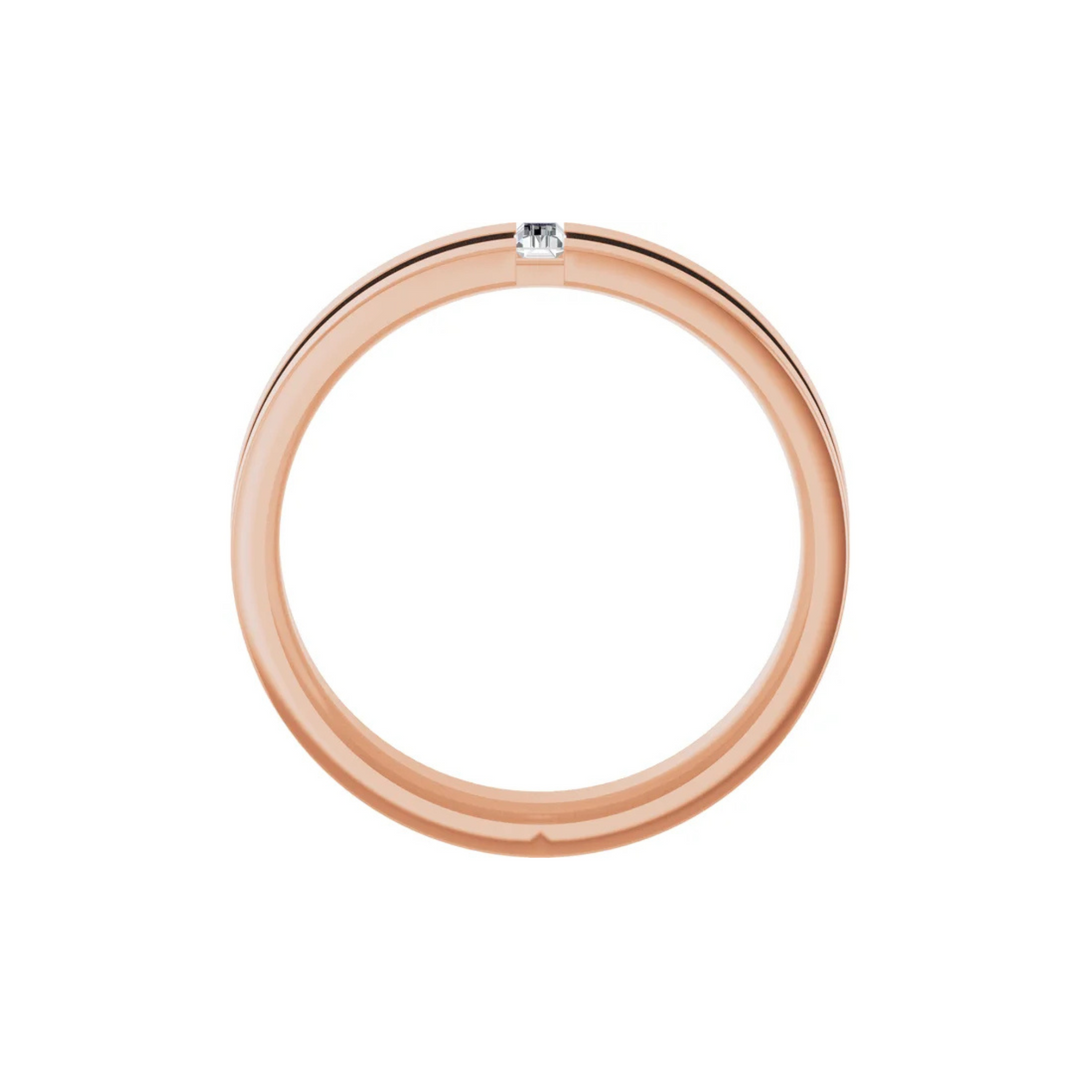 Baguette Diamond Band 7mm